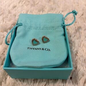 Tiffany & Co. Silver Heart Studs